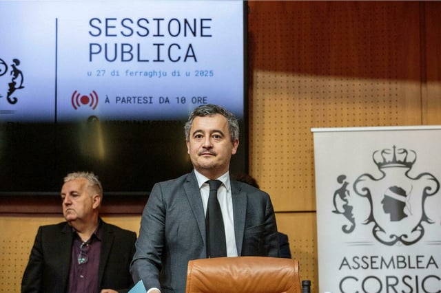 Gérald Darmanin s'est invité jeudi 27 février à une session spéciale de l’assemblée de Corse consacrée à la lutte contre la mafia.
