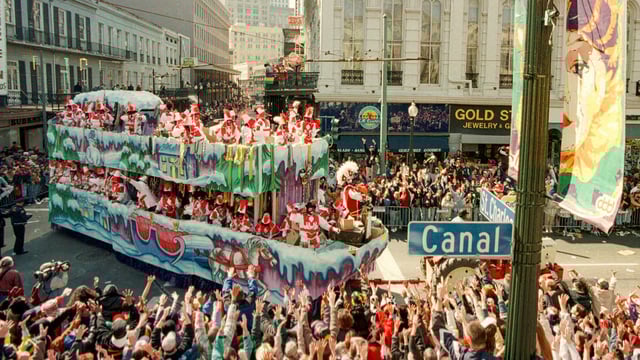 Mardi Gras, a vibrant celebration originating from ancient traditions, peaks in New Orleans with parades and revelry. This year's festivities will occur until March 4. (AP Photo/Andrew J. Cohoon, File)