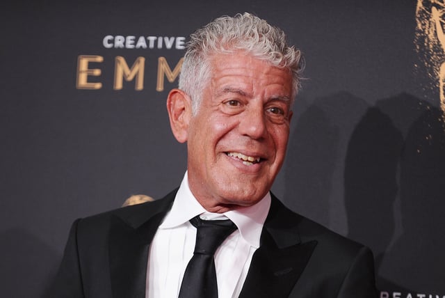 Anthony Bourdain attends the 2017 Creative Arts Emmy Awards at Microsoft Theater on September 9, 2017 in Los Angeles, California.
