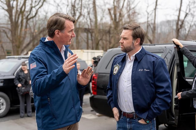 Glenn Youngkin meeting JD Vance.