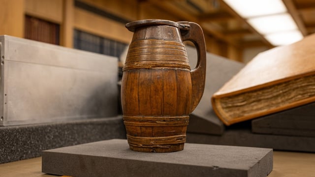 The jug, once used by the father of modern physics, is now in the Royal Society’s care