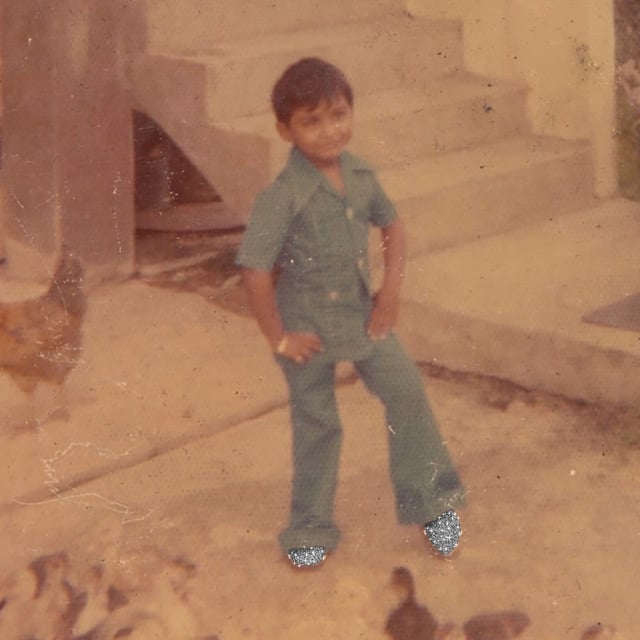 Much of of Andil Gosine's cancelled Art Museum of the America's exhibition was intended to unpack this photo of him at age 3, titled "Magna Carta."