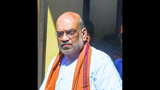 This would be Shah’s first such meeting in New Delhi with the top four officials after President’s Rule was imposed in Manipur. (ANI PHOTO)