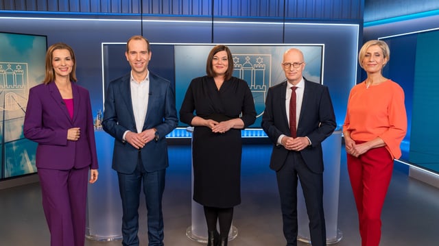 Am Sonntag gibt es viele Übertragungen zur Bürgerschaftswahl in Hamburg - dort werden auch die Spitzenkandidaten sein.
