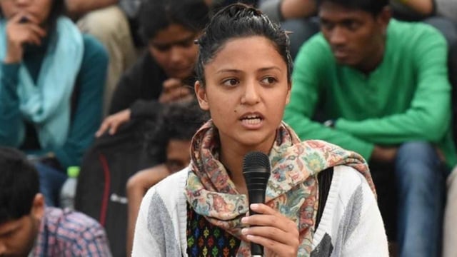Former JNUSU vice president Shehla Rashid Shora.