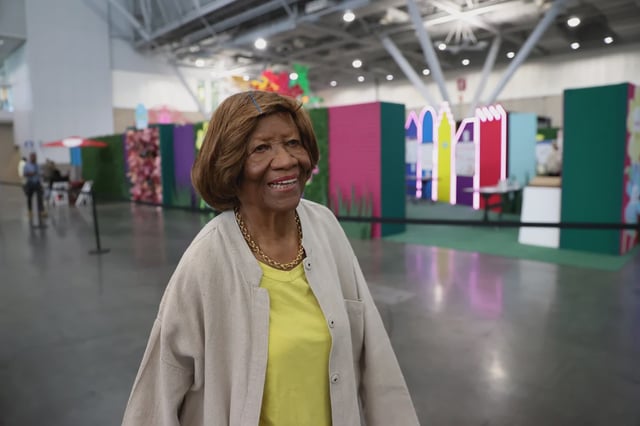 Hazel Dukes at a 2023 NAACP convention in Boston