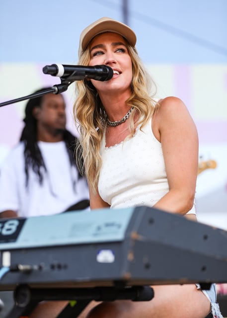 Ingrid Andress performs onstage during day three of CMA Fest 2024.