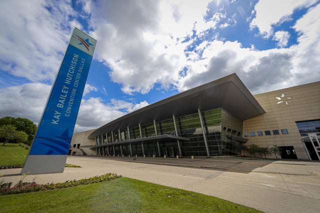 The Kay Bailey Hutchison Convention Center in downtown Dallas.