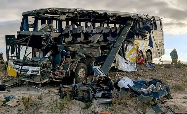 Road accidents kill an average of 1,400 people every year in Bolivia, according to government data