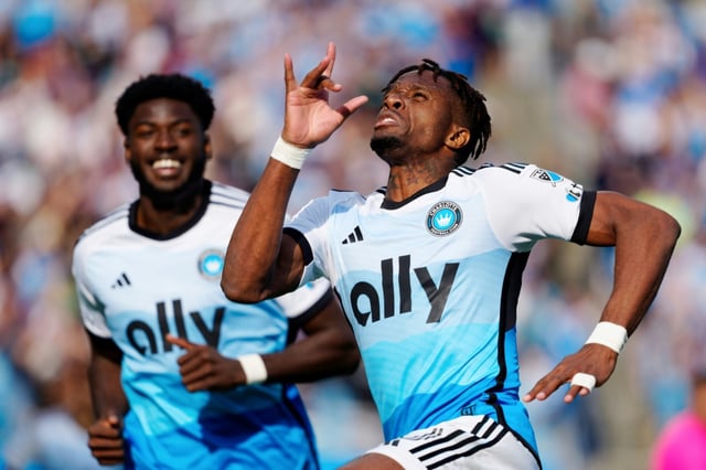 Wilfried Zaha scored on his MLS debut for Charlotte FC in the 2-0 win over Atlanta United