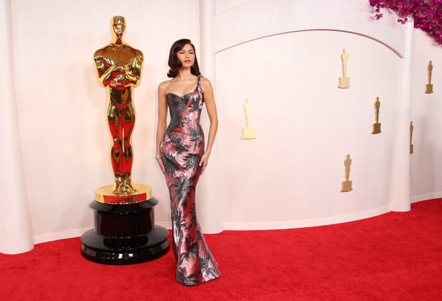 Zendaya at the 96th Oscars at the Dolby Theatre at Ovation Hollywood in Los Angeles on Sunday, March 10, 2024.
