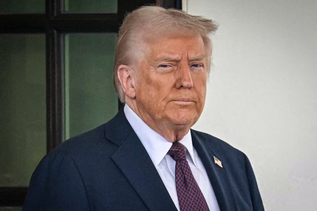 Donald Trump at the West Wing of the White House on Feb. 27, 2025.