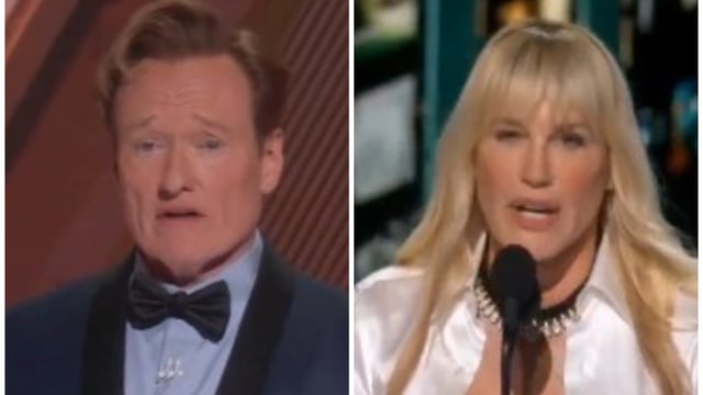 Trump blasted at Oscars as Daryl Hannah honored Ukraine with the phrase “Slava Ukraini” (Glory to Ukraine) in an off-script political comment on Sunday and Conan O'Brien took an indirect jibe at the US President.