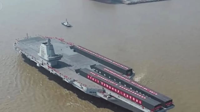 Representative image of The Fujian at sea.
