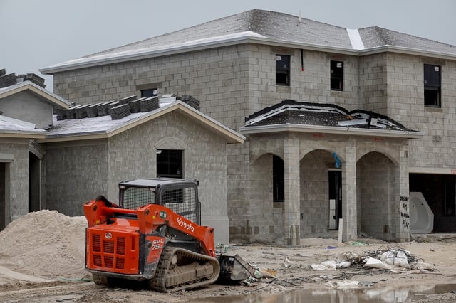 Homes that are part of a subdivision are under construction on November 19, 2021, in Homestead, Florida.