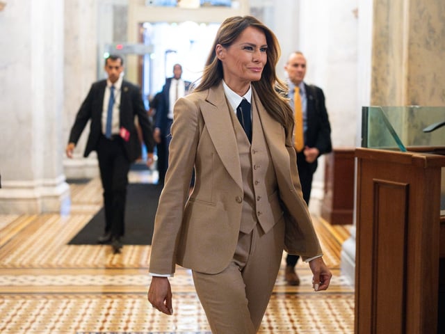 Melania Trump at the U.S. Capitol to speak about the "Take It Down Act."