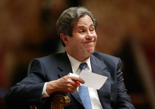 Jean-Louis Debré à l'Assemblée nationale dont il est alors président, en avril 2004.