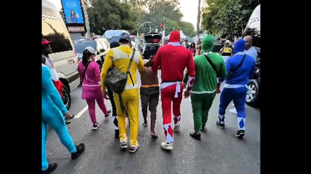 In Sao Paulo, police disguised as Power Rangers arrested a thief at carnival.