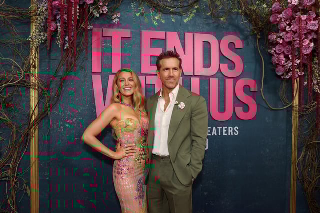 Blake Lively and Ryan Reynolds attend the 'It Ends With Us' premiere in New York City, U.S., August 6, 2024. REUTERS/Caitlin Ochs/File Photo