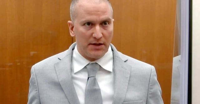 FILE - Former Minneapolis police Officer Derek Chauvin addresses the court as Hennepin County Judge Peter Cahill presides over Chauvin's sentencing at the Hennepin County Courthouse in Minneapolis June 25, 2021. A federal judge will sentence former Minneapolis police officer Derek Chauvin on Thursday, July 7, 2022, for federal civil rights violations in the killing of George Floyd. U.S. District Judge Paul Magnuson on Tuesday, July 5, set Chauvin's sentencing hearing for 2 p.m. Thursday in St. Paul. (Court TV via AP, Pool, File)