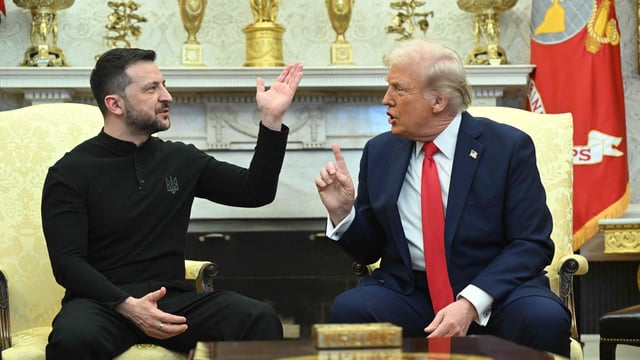 US President Donald Trump suspended military aid to Ukraine on March 3 after a spat between him and President Zelensky on Friday in White House (File)