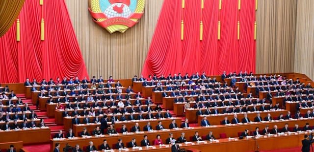 Ouverture de la Conférence consultative politique du peuple chinois (CCPPC) au Grand Hall du Peuple à Pékin, le 4 mars 2025