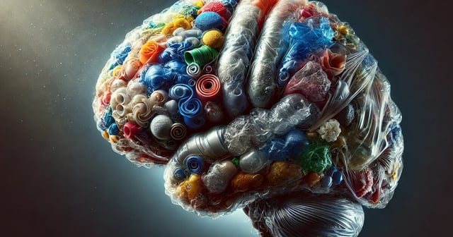While our brains aren't entirely made of plastic yet, a new study shows a disturbing trend in that direction