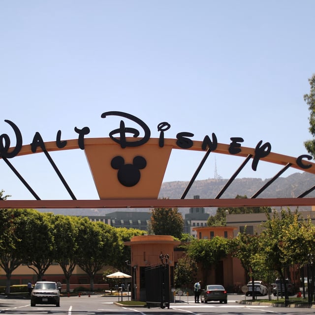 FILE PHOTO: The entrance to Walt Disney studios is seen in Burbank, California, U.S. August 6, 2018. REUTERS/Lucy Nicholson/File Photo