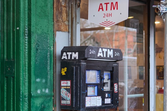 ATM available on a New York street for quick financial transactions.