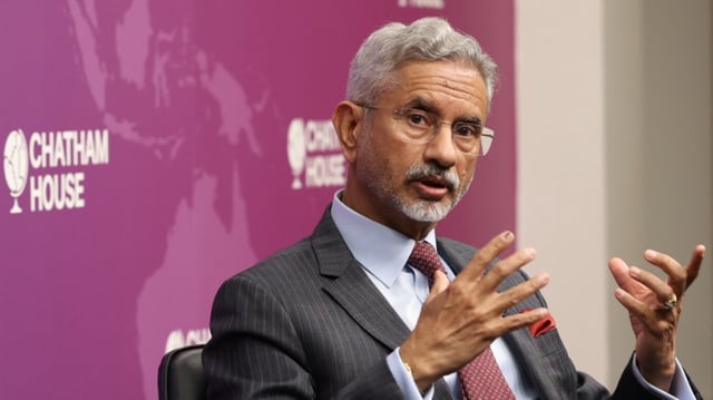 S Jaishankar said he spoke on changing geopolitics, geoeconomics, India-UK ties, neighbourhood and the Indian view of the world. 