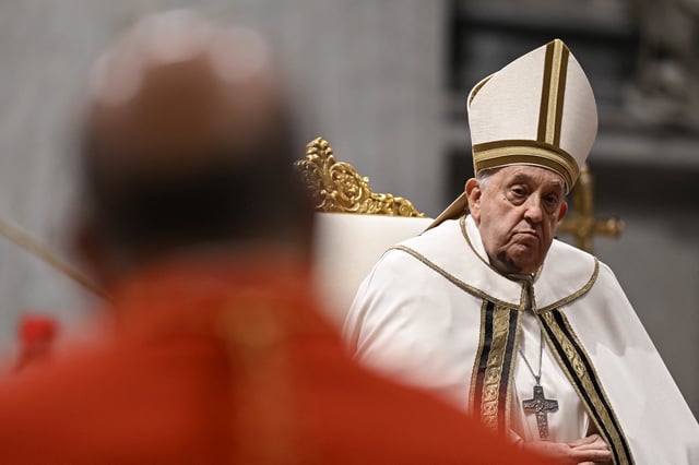 Le pape François.