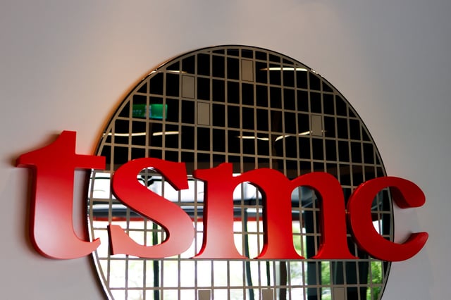 TSMC logo is seen at TSMC Museum of Innovation in Hsinchu, Taiwan May 29, 2024. REUTERS/Ann Wang/File photo