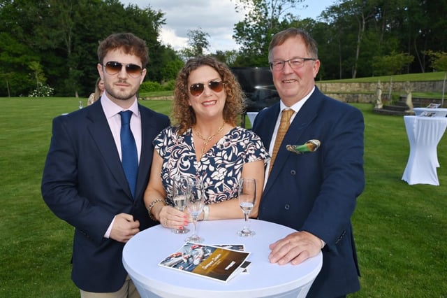 Benji Ingram-Moore, Hannah Ingram-Moore and Colin Ingram-Moore attend the Summer Soiree in June 2024 (Photo: Dave Benett/Dave Benett/Getty Images for Toni&amp;Guy Charitable Foundation)