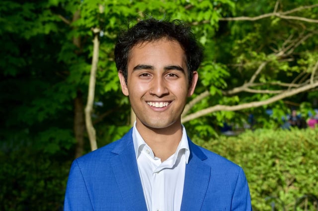 Dilan Gohill, a Stanford University student and journalist with the Stanford Daily, was arrested alongside a dozen protesters who broke into the administration building, locked themselves inside and caused extensive damage in the early hours of June 5, 2024.