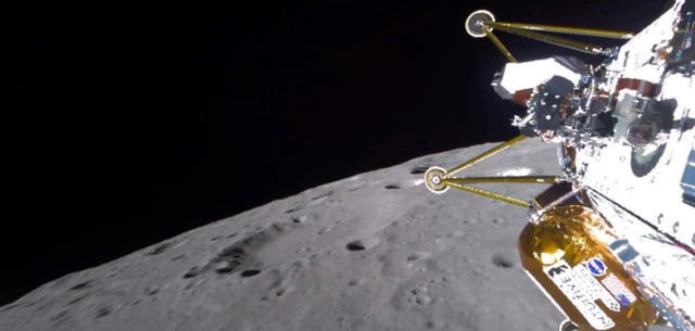 Die Raumsonde „Athena“ nähert sich dem Südpol des Mondes