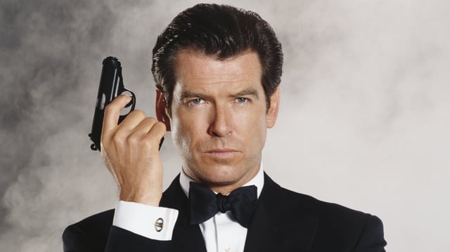 Pierce Brosnan stars as 007 in the James Bond film ‘Tomorrow Never Dies’ 1997.