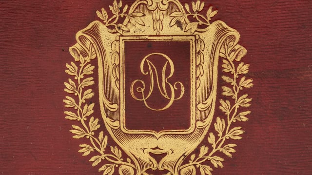 Code civil imprimé in-4° sur grand papier vélin portant un cachet de cire rouge avec la mention « Bonaparte Premier Consul ».