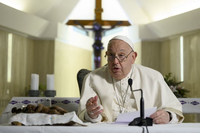 Le pape François.