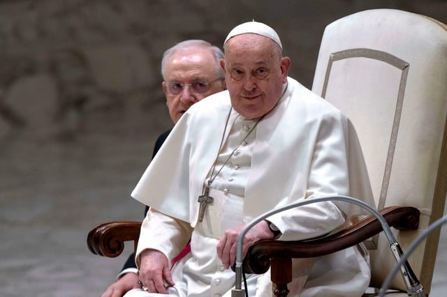 Le pape françois, le 12 février 2025.
