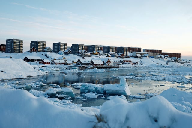 A general view shows Nuuk in Greenland, February 10, 2025. REUTERS/Sarah Meyssonnier/File Photo