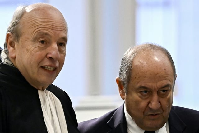 Former French intelligence head Bernard Squarcini (right) is to appeal the verdict