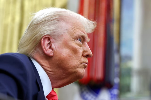 President Donald Trump in the Oval Office on March 6, 2024.