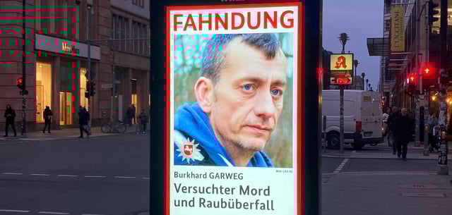 Mit diesem Plakat fahndete das Landeskriminalamt Niedersachsen im März 2024 nach Burkhard Garweg