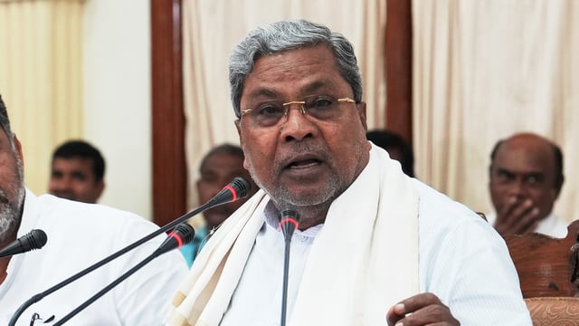 Karnataka Chief Minister Siddaramaiah. 
