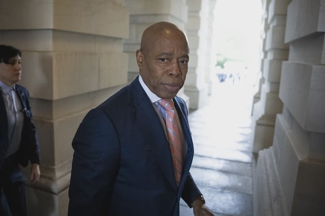 New York City Eric Adams arrived at the U.S. Capitol to testify before Congress about the city's sanctuary policies for immigrants on March 5, 2025.