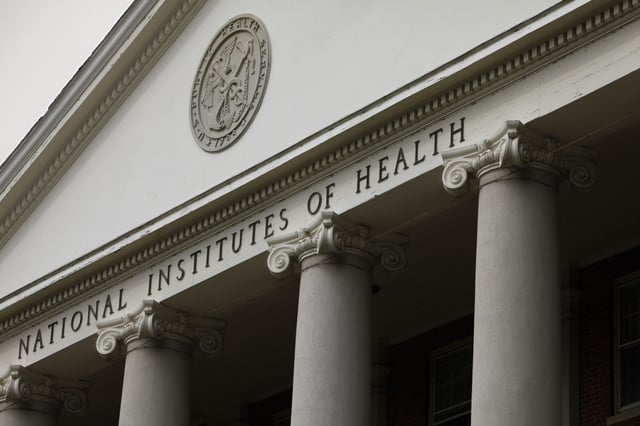 The main building of the National Institutes of Health is seen in Bethesda, Md., Monday, Aug. 17, 2009. (AP Photo/J. Scott Applewhite)