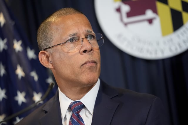 FILE - Maryland Attorney General Anthony Brown speaks during a news conference Tuesday, Sept. 24, 2024, in Baltimore. (AP Photo/Stephanie Scarbrough, File)