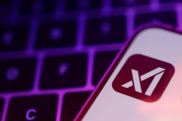 xAI logo is seen in this illustration taken, February 16, 2025. REUTERS/Dado Ruvic/Illustration/File Photo