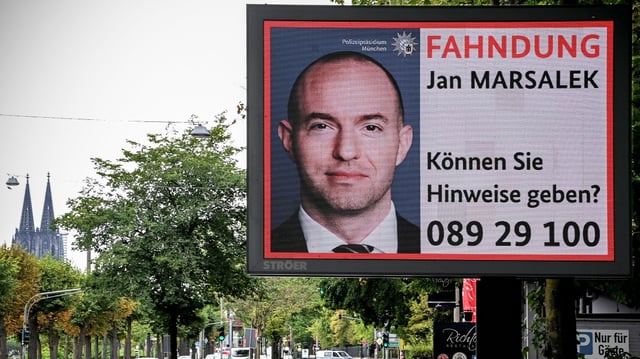 A wanted poster for Jan Marsalek in Germany in 2019