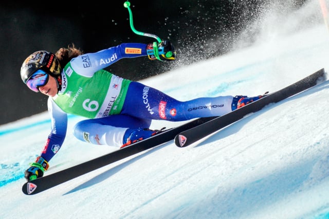 Alpine Skiing - FIS Alpine Ski World Cup - Women's Super G - Kvitfjell, Norway - March 2, 2025 Italy's Federica Brignone in action Stian Lysberg Solum/NTB via REUTERS/File photo